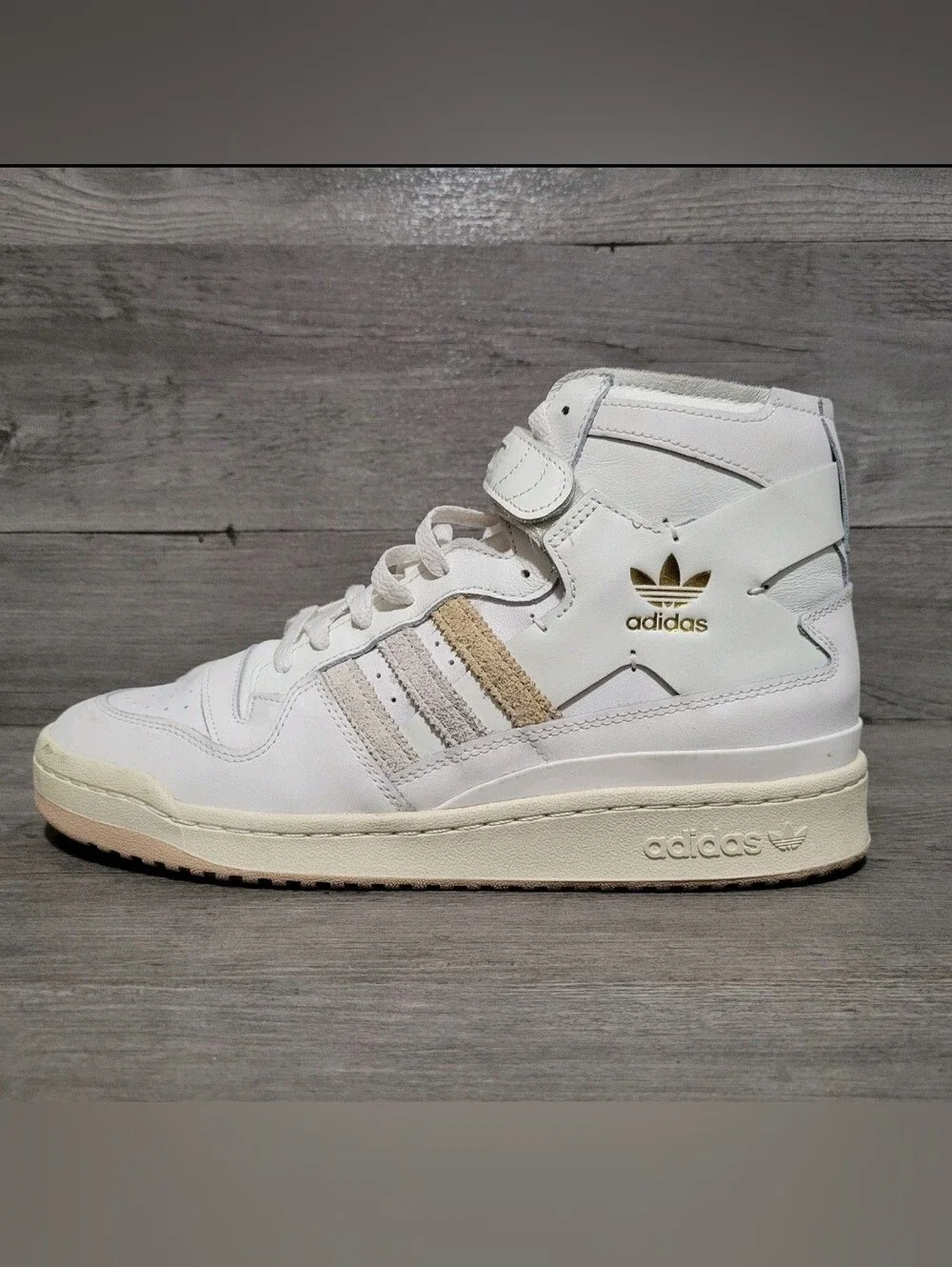 Adidas Forum 84 High White Beige Mens Size 11 Sneakers